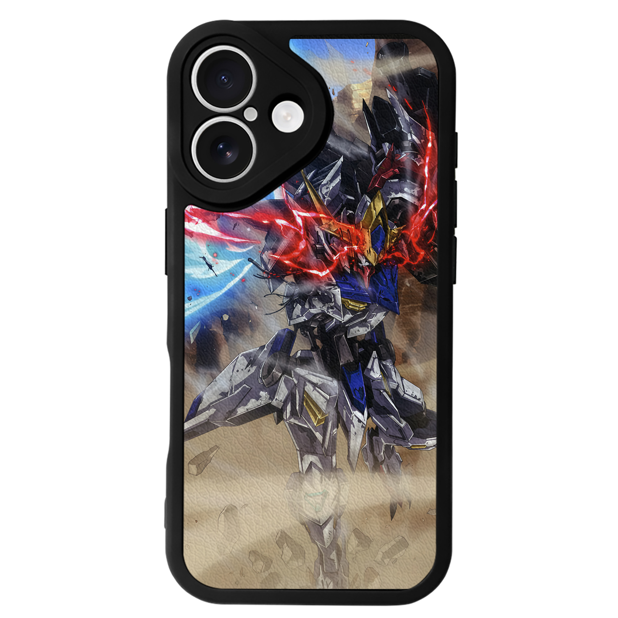 （画像用） 機動戦士ガンダム Mobile Suit Gundam 【iPhone 16シリーズ対応】シリコンスマホケース（レザー調） 材質：シリコン
